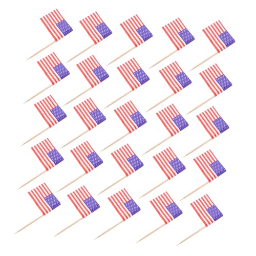 GLEAVI 1 Satz Usa Flaggen Cupcake Topper Dekoration Für Kuchen Und Party Verzierung Für Feiertage Feiern Und Besondere Anlässe Kreativ Festlich Für Ihre Desserts 200 Stück von GLEAVI