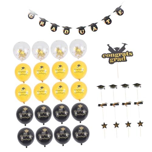 GLEAVI 1 Set Doktorhut Und Flagge Foto Requisiten Abschlussballons Blaue Dekorationen Glückwunsch Abschlussballons Glückwunschballons Abschlussparty Ballon Abschlussdekor Bambus GLEAVI 1 Set Doktorhut Und Flagge Foto Requisiten Abschlussballons Blaue Dekorationen Glückwunsch Abschlussballons Glückwunschballons Abschlussparty Ballon Abschlussdekor Bambus von GLEAVI