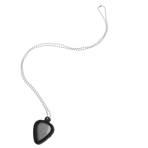 GLEAVI 1 Set Edelstahl Gitarre Zeug Elektrische Gitarre Silica Gel Gitarre Pick Schwarze Gitarre Pick Halskette von GLEAVI