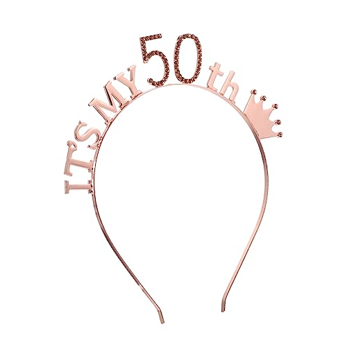 GLEAVI 1 Stück Geburtstag Stirnband Mädchen-Party-Stirnband Quinceanera Geburtstag für Frauen Krone party haarreifen party sachen geburtstag kopfbedeckung Geburtstag Kopfschmuck Legierung von GLEAVI
