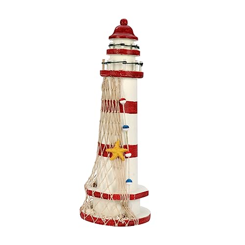 GLEAVI 1 Stück Leuchtturm-Ornament Leuchtturm Küsten dekorativ nautisch Wohnkultur Leuchtturm Schmuck Leuchtturm-Modell Kiefernholz GLEAVI 1 Stück Leuchtturm-Ornament Leuchtturm Küsten dekorativ nautisch Wohnkultur Leuchtturm Schmuck Leuchtturm-Modell Kiefernholz von GLEAVI