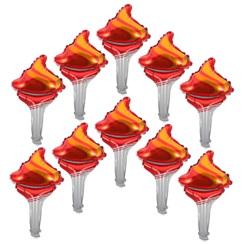 GLEAVI 10 Stück Feuerfackel Aluminium Folienballons für Geburtstagsfeiern Babypartys und Sport Events Auffällige Dekoration für Unvergessliche Anlässe GLEAVI 10 Stück Feuerfackel Aluminium Folienballons für Geburtstagsfeiern Babypartys und Sport Events Auffällige Dekoration für Unvergessliche Anlässe von GLEAVI