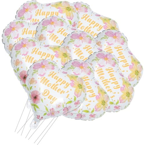GLEAVI 10 Stück Folienballons Luft Mama Dekorationen Party Uv Gastgeschenke Zum Muttertag Für Blau Ballondekoration Farben Großer Folienballon Aluminiumfolie von GLEAVI