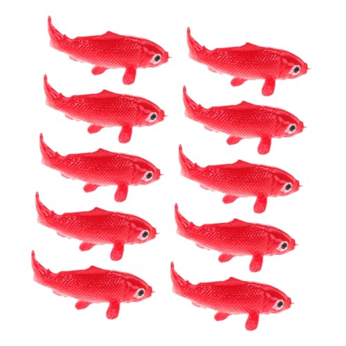 GLEAVI 10 Stück Harz-Fisch-Ornament Aquarien Dekoration Koi Fische Dekoration Koi Dekoration Realistische Koi Modelle Koi Figuren Set Fisch-Statue Fischfiguren aus Kunstharz rot GLEAVI 10 Stück Harz-Fisch-Ornament Aquarien Dekoration Koi Fische Dekoration Koi Dekoration Realistische Koi Modelle Koi Figuren Set Fisch-Statue Fischfiguren aus Kunstharz rot von GLEAVI