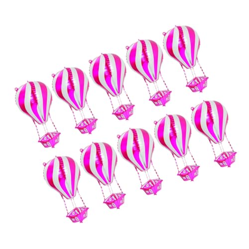 GLEAVI 10 Stück Teiliges Aluminium Folienballon in Hot Air Balloon Design Realistische Schwebende Partydekoration für Geburtstag Shower Weihnachten und Hochzeit GLEAVI 10 Stück Teiliges Aluminium Folienballon in Hot Air Balloon Design Realistische Schwebende Partydekoration für Geburtstag Shower Weihnachten und Hochzeit von GLEAVI