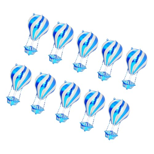 GLEAVI 10 Stück Teiliges Heißluftballon Aluminium Folienballons Leichte Party Deko für Geburtstag Shower Halloween Weihnachten Neujahr Einfache Befüllung Langlebig Realistisch Gestaltet GLEAVI 10 Stück Teiliges Heißluftballon Aluminium Folienballons Leichte Party Deko für Geburtstag Shower Halloween Weihnachten Neujahr Einfache Befüllung Langlebig Realistisch Gestaltet von GLEAVI