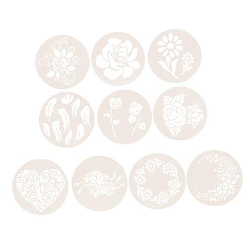 GLEAVI 10 Stück Teiliges Kuchen Schablonen aus Vielseitige Tortendeko Vorlagen mit Blumen und Musterdesigns Wiederverwendbar für Zucker Lebensmittelfarbe Kaffee und Backdekoration GLEAVI 10 Stück Teiliges Kuchen Schablonen aus Vielseitige Tortendeko Vorlagen mit Blumen und Musterdesigns Wiederverwendbar für Zucker Lebensmittelfarbe Kaffee und Backdekoration von GLEAVI