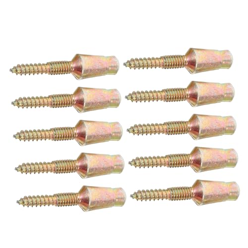 GLEAVI 10 Stück Teiliges Metall-sicherheitsschrauben für Türscharniere Selbstschneidende Karbonstahl-schrauben mit Sicherheitsstift Rostbeständig für Tür Möbelbeschläge Einfache Montage von GLEAVI