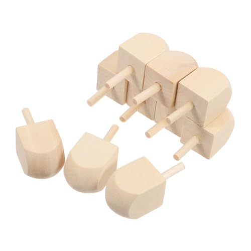 GLEAVI 10 Stück Teiliges Natürliche Holz Dreidel zum Bemalen DIY Bausatz für Chanukka Party Dekorationen und Spiele Blanko Höhe Vielseitig Gestaltbar für Familien GLEAVI 10 Stück Teiliges Natürliche Holz Dreidel zum Bemalen DIY Bausatz für Chanukka Party Dekorationen und Spiele Blanko Höhe Vielseitig Gestaltbar für Familien von GLEAVI