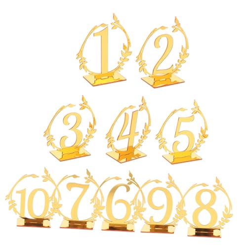 GLEAVI 10 Stück Teiliges Tischnummern für Hochzeiten und Events Dekorative Reserviert Schilder für Tischdekoration und Sitzordnung GLEAVI 10 Stück Teiliges Tischnummern für Hochzeiten und Events Dekorative Reserviert Schilder für Tischdekoration und Sitzordnung von GLEAVI