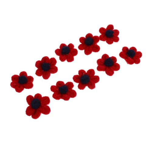 GLEAVI 10 Stück Teiliges Wollblumen Patches für DIY Bastelprojekte Handgefertigte Applikationen zum Aufnähen Vielseitig Einsetzbar als Haaraccessoires Taschen und Kleidungsdekoration GLEAVI 10 Stück Teiliges Wollblumen Patches für DIY Bastelprojekte Handgefertigte Applikationen zum Aufnähen Vielseitig Einsetzbar als Haaraccessoires Taschen und Kleidungsdekoration von GLEAVI