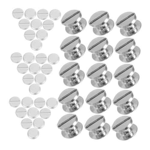 GLEAVI 100 Stück Buchschrauben Metallbinding Schrauben mit Mutter Vater Niet Design Einfache Montage Fester Halt Rostfreier für Ordner Fotoalben Akten Diy Dekoration GLEAVI 100 Stück Buchschrauben Metallbinding Schrauben mit Mutter Vater Niet Design Einfache Montage Fester Halt Rostfreier für Ordner Fotoalben Akten Diy Dekoration von GLEAVI