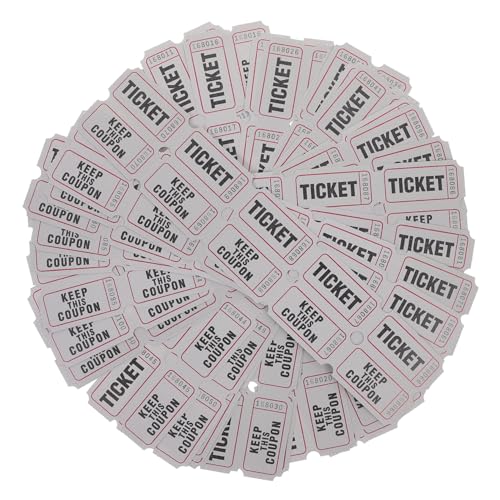 GLEAVI 100 Stück Raffle Tickets Tickets für Veranstaltungen Karneval Spiele und Feste Robuste Papierkonstruktion für Unvergessliche Erlebnisse GLEAVI 100 Stück Raffle Tickets Tickets für Veranstaltungen Karneval Spiele und Feste Robuste Papierkonstruktion für Unvergessliche Erlebnisse von GLEAVI