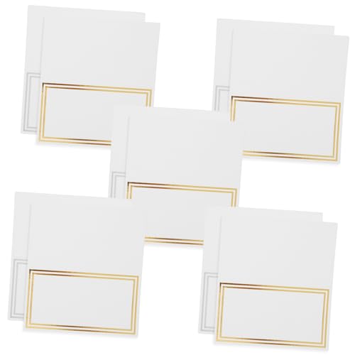 GLEAVI 100Stücke Tischkarten für Hochzeiten und Partys Faltbare Namenskarten aus Sicherem Material für Tischdekoration und Gastplatzierung Goldene und Silberne Karten GLEAVI 100Stücke Tischkarten für Hochzeiten und Partys Faltbare Namenskarten aus Sicherem Material für Tischdekoration und Gastplatzierung Goldene und Silberne Karten von GLEAVI