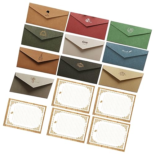 GLEAVI 10Sätze Farbige Briefumschläge mit Einladungskarten und Schreibpapier Teiliges für Feste Hochzeiten und Besondere Anlässe Langlebig für Persönliche GLEAVI 10Sätze Farbige Briefumschläge mit Einladungskarten und Schreibpapier Teiliges für Feste Hochzeiten und Besondere Anlässe Langlebig für Persönliche von GLEAVI