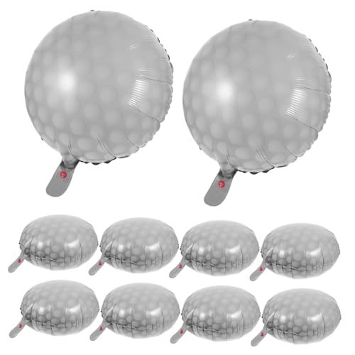 GLEAVI 10Stücke Golf Luftballons aus Aluminiumfolie Partydekoration für Golf Mottopartys für Geburtstagsfeiern und Veranstaltungen Einfache Handhabung und Aufblasen GLEAVI 10Stücke Golf Luftballons aus Aluminiumfolie Partydekoration für Golf Mottopartys für Geburtstagsfeiern und Veranstaltungen Einfache Handhabung und Aufblasen von GLEAVI