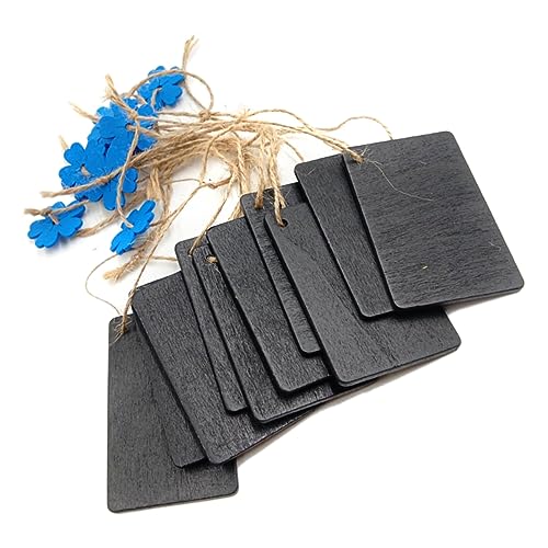 GLEAVI 10Stücke Juteseil Hängende Kreidetafel DIY Holzplatte Wandkunst mit Blaue Blumenfarbe Willkommensschild für Wohnkultur und Kreative Dekoration GLEAVI 10Stücke Juteseil Hängende Kreidetafel DIY Holzplatte Wandkunst mit Blaue Blumenfarbe Willkommensschild für Wohnkultur und Kreative Dekoration von GLEAVI