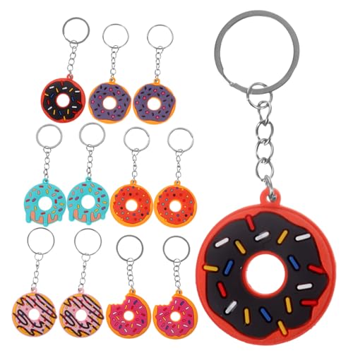 GLEAVI 12 Stück Süße Donut Schlüsselanhänger aus Langlebigem PVC Niedliches Cartoon design Bunte Anhänger für Geburtstag Party Rucksack und Geschenkidee GLEAVI 12 Stück Süße Donut Schlüsselanhänger aus Langlebigem PVC Niedliches Cartoon design Bunte Anhänger für Geburtstag Party Rucksack und Geschenkidee von GLEAVI