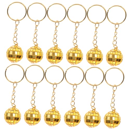 GLEAVI 12 Stück Teiliges Disco Ball Schlüsselanhänger Set Glänzende Spiegelkugel für Jahre Disco Partys Weihnachtsfeiern und Halloween Dekorationen Party und Schlüsselanhänger GLEAVI 12 Stück Teiliges Disco Ball Schlüsselanhänger Set Glänzende Spiegelkugel für Jahre Disco Partys Weihnachtsfeiern und Halloween Dekorationen Party und Schlüsselanhänger von GLEAVI