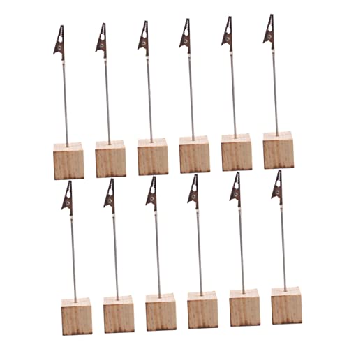 GLEAVI 12 Stück Teiliges Holz Kartenhalter mit Memo Clips Kreative Ständer für Fotos und Notizen für Büro und Zuhause Tischdekoration für Veranstaltungen und Partys GLEAVI 12 Stück Teiliges Holz Kartenhalter mit Memo Clips Kreative Ständer für Fotos und Notizen für Büro und Zuhause Tischdekoration für Veranstaltungen und Partys von GLEAVI