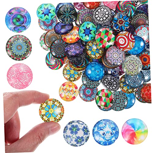 GLEAVI 120 Stück Bunte Cabochons Runde DIY Schmuckzubehör für Ohrringe Schlüsselanhänger Gemischte Farben für Kreative Bastelideen GLEAVI 120 Stück Bunte Cabochons Runde DIY Schmuckzubehör für Ohrringe Schlüsselanhänger Gemischte Farben für Kreative Bastelideen von GLEAVI