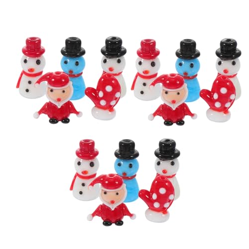 GLEAVI 15 Stück Teiliges Weihnachtsglasperlen Bunten Farben Dekorative Diy Perlen für Ohrringe und Armbänder Zufällige Designs für Kreative Bastelprojekte GLEAVI 15 Stück Teiliges Weihnachtsglasperlen Bunten Farben Dekorative Diy Perlen für Ohrringe und Armbänder Zufällige Designs für Kreative Bastelprojekte von GLEAVI
