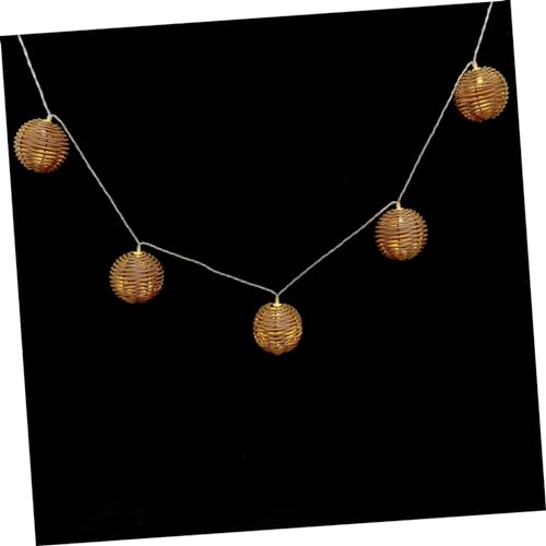 GLEAVI 1Satz LED Lichterkette mit Rattan Design Warmweißes Licht für Romantische Dekoration Cafés Restaurants und Zimmern Handgefertigt ohne Batterien Festliche GLEAVI 1Satz LED Lichterkette mit Rattan Design Warmweißes Licht für Romantische Dekoration Cafés Restaurants und Zimmern Handgefertigt ohne Batterien Festliche von GLEAVI