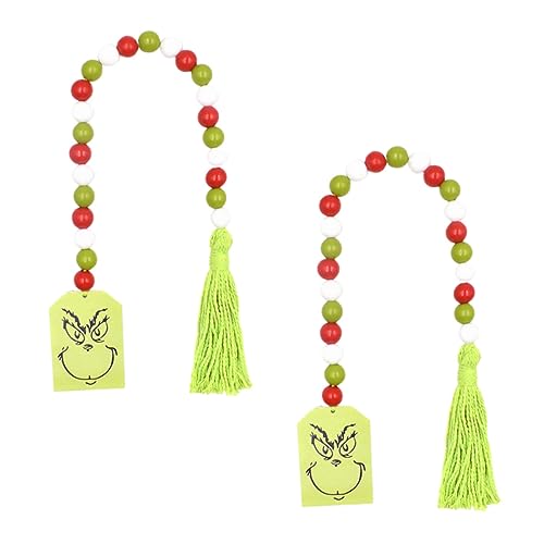 GLEAVI 2 Sätze Holzperlen Quasten Dekoration Für Zuhause Kreative Hängende Ornamente Mit Bunten Baumwollfäden Für Festliche Anlässe Und Stilvolle Innenräume 2 Stück * 2 GLEAVI 2 Sätze Holzperlen Quasten Dekoration Für Zuhause Kreative Hängende Ornamente Mit Bunten Baumwollfäden Für Festliche Anlässe Und Stilvolle Innenräume 2 Stück * 2 von GLEAVI