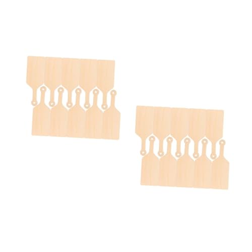 GLEAVI 2 Sätze Leeres Holzschild Schneidebrett Klein Basteln Von Schneidebrettern Schneidebrett Diy Zubehör Kunsthandwerk Diy-versorgung Schneidebretter Holz Beige Holz 10 Stück * 2 von GLEAVI