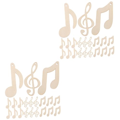GLEAVI 2 Sätze Musikalische Noten Holzschnittmuster Unvollendete Holzscheiben Für Diy Projekte Bastelideen Und Wohnaccessoires Für Erwachsene 30 Stück * 2 GLEAVI 2 Sätze Musikalische Noten Holzschnittmuster Unvollendete Holzscheiben Für Diy Projekte Bastelideen Und Wohnaccessoires Für Erwachsene 30 Stück * 2 von GLEAVI