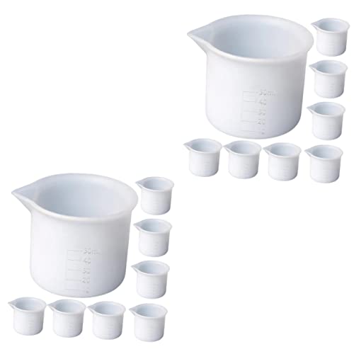 GLEAVI 2 Sätze Silikon Messbecher Teilig Für Epoxidharz Acrylfarbe Und Wasserfarben Wiederverwendbare Mischbecher Für Diy Bastelprojekte Für Kreative Hobbyisten 8 Stück * 2 GLEAVI 2 Sätze Silikon Messbecher Teilig Für Epoxidharz Acrylfarbe Und Wasserfarben Wiederverwendbare Mischbecher Für Diy Bastelprojekte Für Kreative Hobbyisten 8 Stück * 2 von GLEAVI
