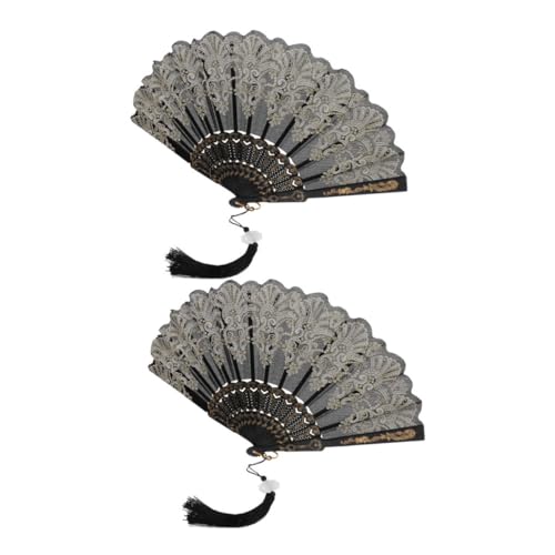 GLEAVI 2 Stück Eleganter Faltfächer mit Gesticktem Muster Handheld Tanzfächer für Dekoration und Fotografie und Langlebig für Hochzeiten und Sommerpartys GLEAVI 2 Stück Eleganter Faltfächer mit Gesticktem Muster Handheld Tanzfächer für Dekoration und Fotografie und Langlebig für Hochzeiten und Sommerpartys von GLEAVI
