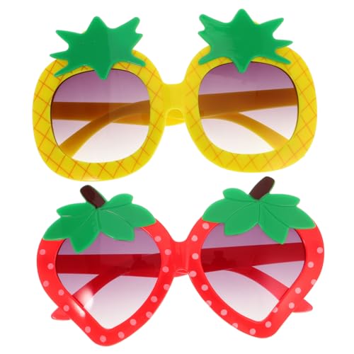 GLEAVI 2 Stück Fotokabinen Requisiten Lustige Brille für Geburtstagsparty Erdbeer und Ananas Designs Feierlichkeiten und Unvergessliche Fotos GLEAVI 2 Stück Fotokabinen Requisiten Lustige Brille für Geburtstagsparty Erdbeer und Ananas Designs Feierlichkeiten und Unvergessliche Fotos von GLEAVI