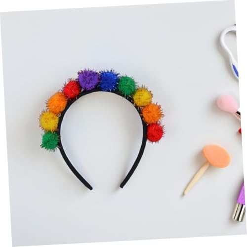 GLEAVI 2 Stück Glitzer Karneval Haarreif mit Bunten Flauschigen Pompons Teiliges Auffälliges Haarband für Festliche Partys Karnevalsfeiern Kostümaccessoire für Damen GLEAVI 2 Stück Glitzer Karneval Haarreif mit Bunten Flauschigen Pompons Teiliges Auffälliges Haarband für Festliche Partys Karnevalsfeiern Kostümaccessoire für Damen von GLEAVI