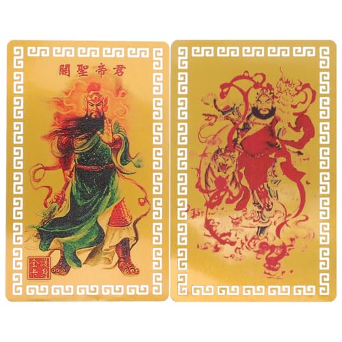 GLEAVI 2 Stück Glückskarte Reiz Vermögen Ornament Wie Charme Hängend Schlüssel Chinesische Schutzkarte Chinesische Tai-Sui-Karte Aluminium-Magnesium-Legierung GLEAVI 2 Stück Glückskarte Reiz Vermögen Ornament Wie Charme Hängend Schlüssel Chinesische Schutzkarte Chinesische Tai-Sui-Karte Aluminium-Magnesium-Legierung von GLEAVI