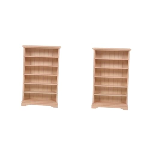 GLEAVI 2 Stück Möbel Regal für Puppenhaus Stöckiges Holz Bücherregal Stilvolle Dekoration und Aufbewahrung für Mini Häuser für Miniaturmöbel und Dollhouse Accessoires GLEAVI 2 Stück Möbel Regal für Puppenhaus Stöckiges Holz Bücherregal Stilvolle Dekoration und Aufbewahrung für Mini Häuser für Miniaturmöbel und Dollhouse Accessoires von GLEAVI