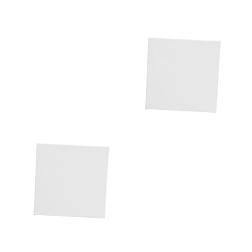 GLEAVI 2 Stück Rahmen Für Ölgemälde Leer Quadratische Rahmen Baumwolle Bilderrahmen in Quadratischer Form Quadratische Gespannte Baumwollquadrat Solider Malrahmen Weiß Hölzern von GLEAVI
