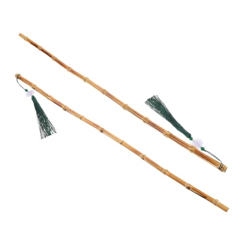 GLEAVI 2 Stück Rattan Decorative Stick Yoga Dekostab Mit Quaste Stockmobilität Kunsthandwerk Im Chinesischen Stil Chinesischer Tai-chi-stab Yoga-zierstab Im Chinesischen Stil Khaki Bambus GLEAVI 2 Stück Rattan Decorative Stick Yoga Dekostab Mit Quaste Stockmobilität Kunsthandwerk Im Chinesischen Stil Chinesischer Tai-chi-stab Yoga-zierstab Im Chinesischen Stil Khaki Bambus von GLEAVI