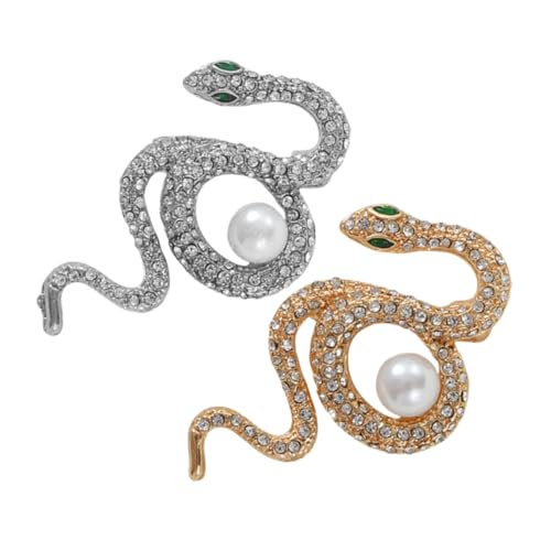 GLEAVI 2 Stück Retro Schlangenbrosche Damen Schlangenaccessoires Schlangennadel Schlangenschmuck Für Helix Brosche Pins Bulk Broschen Pins Für Rucksäcke Ästhetische Legierung GLEAVI 2 Stück Retro Schlangenbrosche Damen Schlangenaccessoires Schlangennadel Schlangenschmuck Für Helix Brosche Pins Bulk Broschen Pins Für Rucksäcke Ästhetische Legierung von GLEAVI