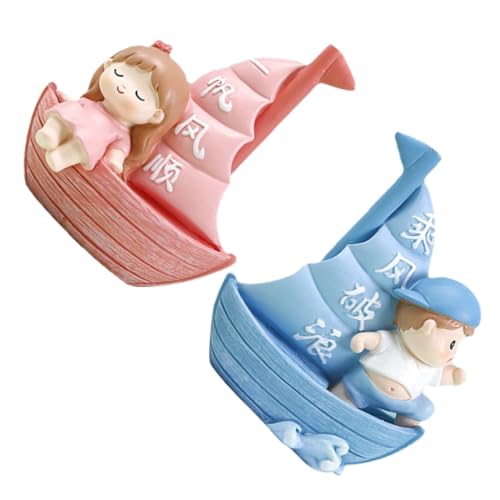 GLEAVI 2 Stück Segelboot Figuren mit Jungen und Mädchen Kuchendeko für Kindergeburtstage Miniatur Sailboat Ornament Partydekoration für Unvergessliche Feiern GLEAVI 2 Stück Segelboot Figuren mit Jungen und Mädchen Kuchendeko für Kindergeburtstage Miniatur Sailboat Ornament Partydekoration für Unvergessliche Feiern von GLEAVI