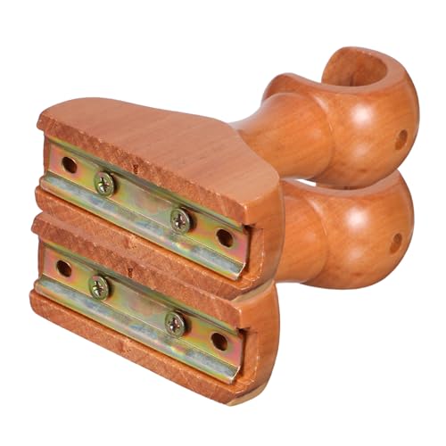 GLEAVI 2 Stück Teiliges Holz Gardinenstangenhalter aus Massivholz Stabile Decken Wandhalterung für Vorhangstangen Robustes Design für Schwere Gardinen Natürlicher Look Geeignet für Wohn- von GLEAVI