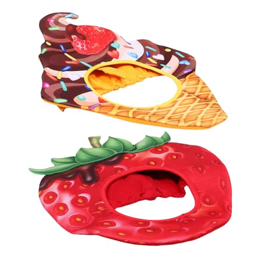 GLEAVI 2 Stück Teiliges Plüsch Obsthut Erdbeer Eiscreme-motiv Lustige Party-accessoires für Halloween Kostüm Fotorequisiten Bequemes Weiches Design für Erwachsene GLEAVI 2 Stück Teiliges Plüsch Obsthut Erdbeer Eiscreme-motiv Lustige Party-accessoires für Halloween Kostüm Fotorequisiten Bequemes Weiches Design für Erwachsene von GLEAVI