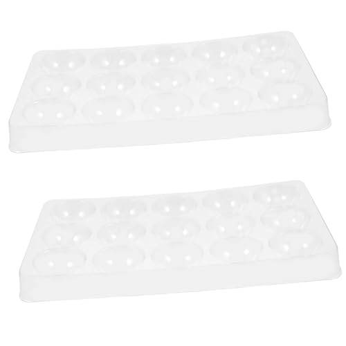 GLEAVI 2 Stück Zuckerblumen Trockengestell aus Kunststoff Transparent Wiederverwendbar zum Formen von Fondantblumen für Perfektes Backen von GLEAVI