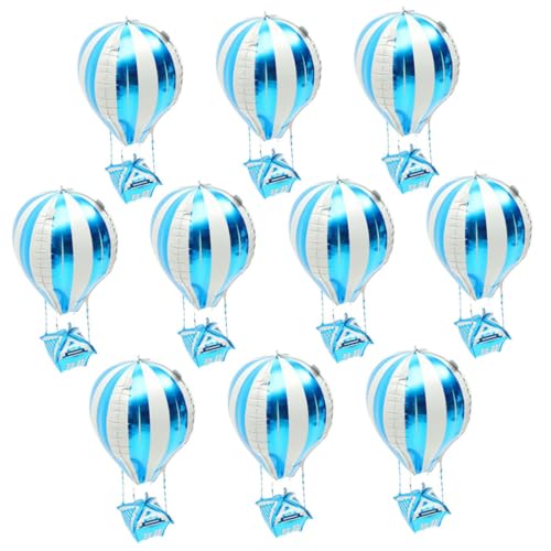 GLEAVI 20 Stück Aluminiumfolie Heißluftballon Dekoration für Geburtstag Hochzeit Valentinstag Bunte Party Deko Langlebige und Sichere Luftballons für Unvergessliche von GLEAVI