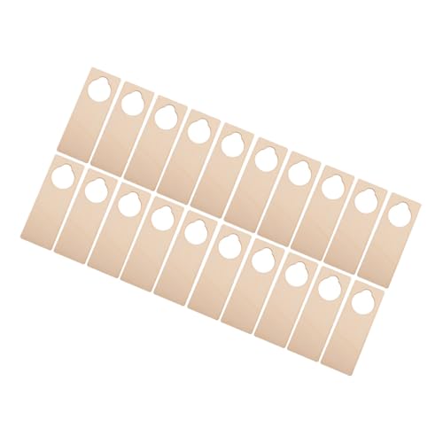 GLEAVI 20 Stück Holz Türknauf Schild Blanko DIY Hängeschild Holz Türschild zum Bemalen für Kreative Dekoration Hotels Wohnungen und GLEAVI 20 Stück Holz Türknauf Schild Blanko DIY Hängeschild Holz Türschild zum Bemalen für Kreative Dekoration Hotels Wohnungen und von GLEAVI