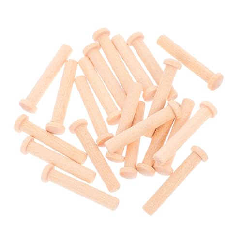 GLEAVI 20 Stück Mini holznägel T förmig Rundkopf Holzstifte für Modellbau und Feine Bastelarbeiten Kompakt und Vielseitig für Holzarbeiten und Zugräder Präzise Mini holznägel für von GLEAVI