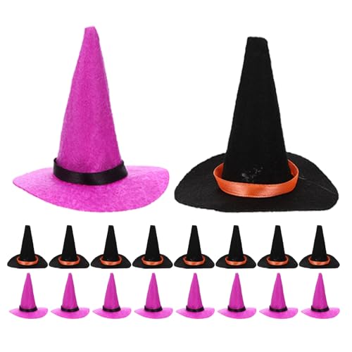 GLEAVI 20 Stück Miniatur-Hexenhüte aus Filz: 8 cm Puppenhaus-Mini-Kappe, winziges Bastelzubehör für Puppen – DIY-Zaubererhut, Zwergen-Aufsatz für Halloween und Event-Dekoration GLEAVI 20 Stück Miniatur-Hexenhüte aus Filz: 8 cm Puppenhaus-Mini-Kappe, winziges Bastelzubehör für Puppen – DIY-Zaubererhut, Zwergen-Aufsatz für Halloween und Event-Dekoration von GLEAVI