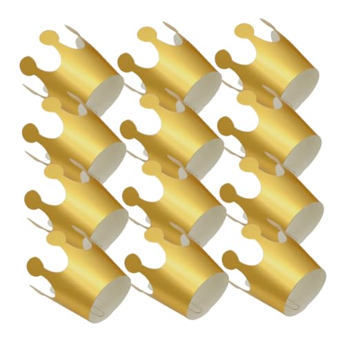 GLEAVI 20 Stück Papierkronen für Geburtstagsfeiern Goldene Partyhüte für Kleinkinder Geburtstagskrone für Fotorequisiten Einfache Anwendung für Festlichkeiten GLEAVI 20 Stück Papierkronen für Geburtstagsfeiern Goldene Partyhüte für Kleinkinder Geburtstagskrone für Fotorequisiten Einfache Anwendung für Festlichkeiten von GLEAVI