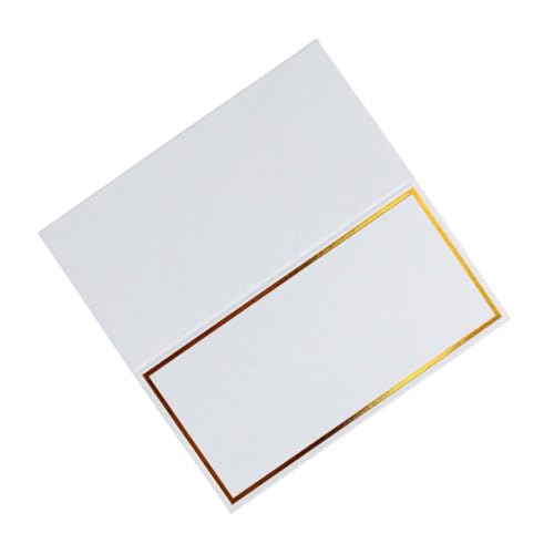 GLEAVI 20 Stück Teiliges Tischkarten Hochzeit Weiß gold Stereoskopisch Prägekante Hochwertige Platzkarten für Restaurant Feier Tischdekoration GLEAVI 20 Stück Teiliges Tischkarten Hochzeit Weiß gold Stereoskopisch Prägekante Hochwertige Platzkarten für Restaurant Feier Tischdekoration von GLEAVI