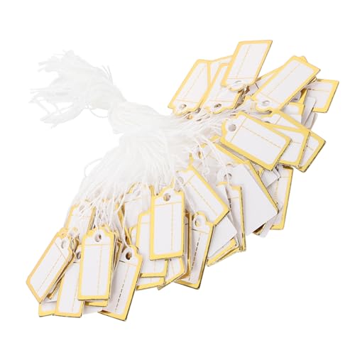 GLEAVI 200 Stück Kleine Preisschilder aus Papier mit Schnur zum Beschriften Leichte Kleidungsetiketten für Schmuck und Textilien Einfache Anbringung für Preis und Produktinformationen GLEAVI 200 Stück Kleine Preisschilder aus Papier mit Schnur zum Beschriften Leichte Kleidungsetiketten für Schmuck und Textilien Einfache Anbringung für Preis und Produktinformationen von GLEAVI